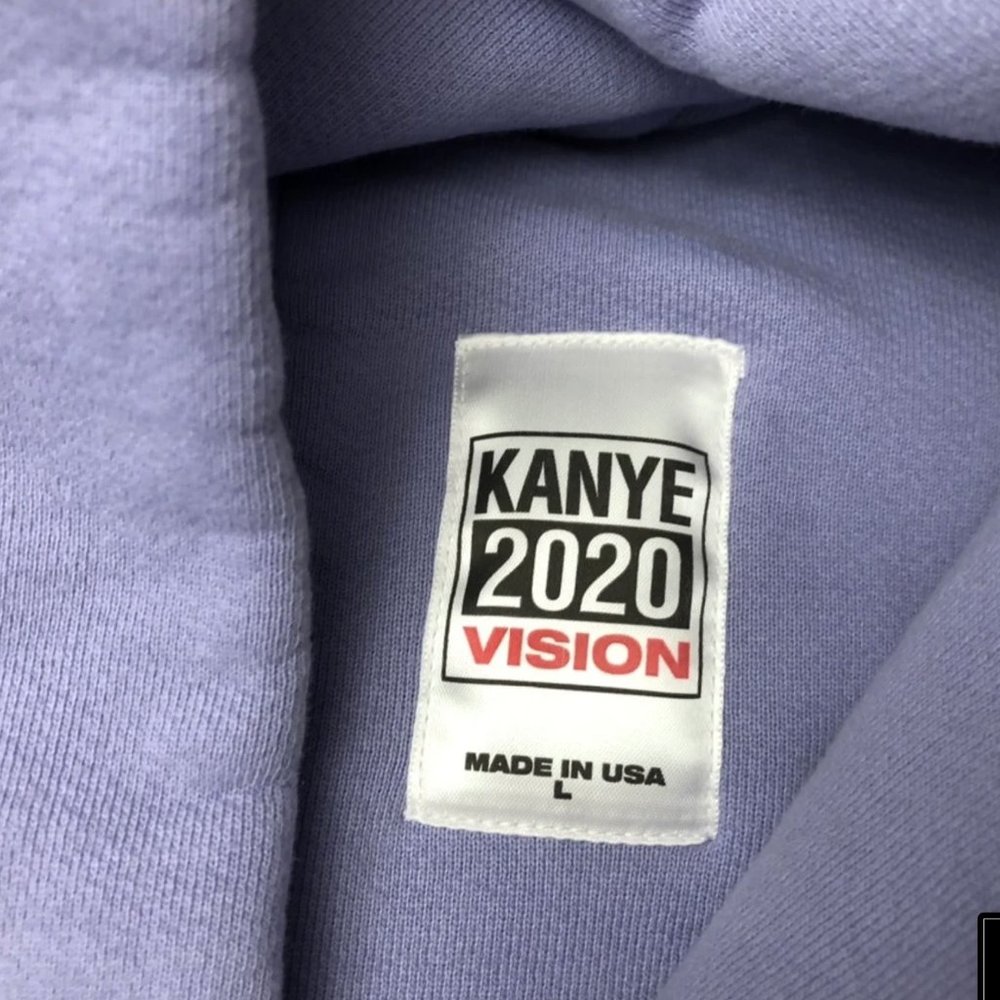 Kanye (Ye) 2020 Vision Double Layered Hoodie Yeezy Presidential Campaign Size L